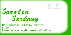 sarolta sarkany business card